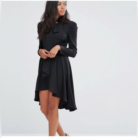 Amy Lynn Black High Low Long Sleeve Dress Women’s Size S - Picture 3 of 14